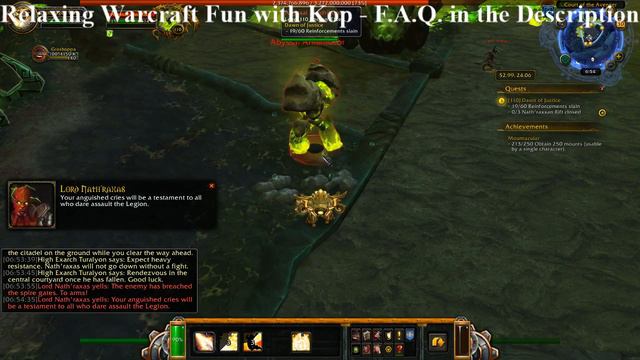 Checking out Argus for the first time. World of Warcraft. смотреть онлайн