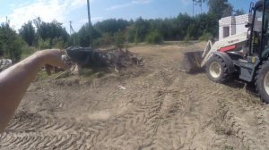 Жаркие деньки на экскаваторе погрузчике Terex TLB 840