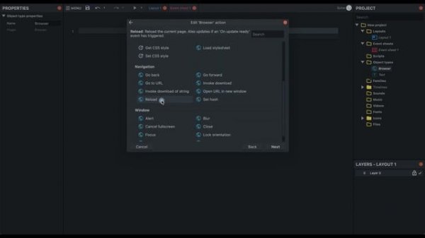 Browser (Браузер) | Урок №117 | Курс по Construct 3 | Разработка игр