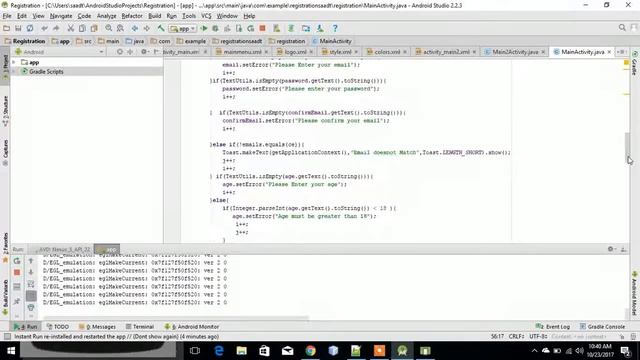 Simple Android Edittext Validation with Errors and Popup Messages(Toast) on screen смотреть онлайн