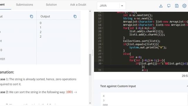 practice problem Sort the String Solution||java смотреть онлайн