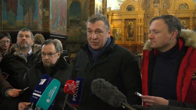 Реставрационные работы в Храме Спаса на Крови 24.01.18 смотреть онлайн