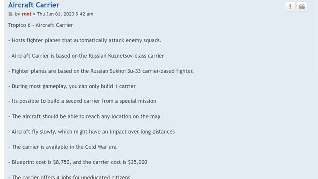 Tropico 6 Aircraft Carrier смотреть онлайн