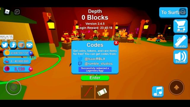 codes in mining simulator смотреть онлайн
