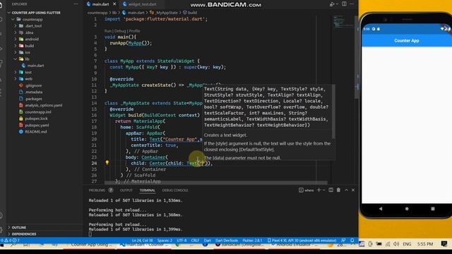 Flutter Counter App - Getting started with Flutter смотреть онлайн