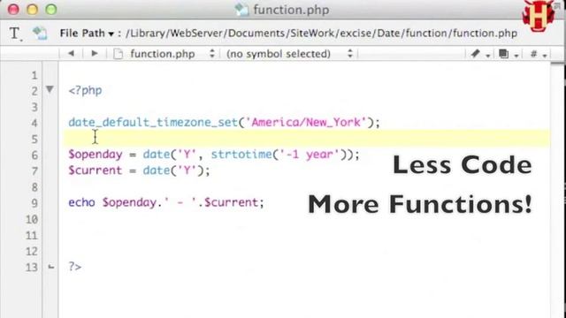 PHP Add Year Part 1 – function date() strtotime() смотреть онлайн
