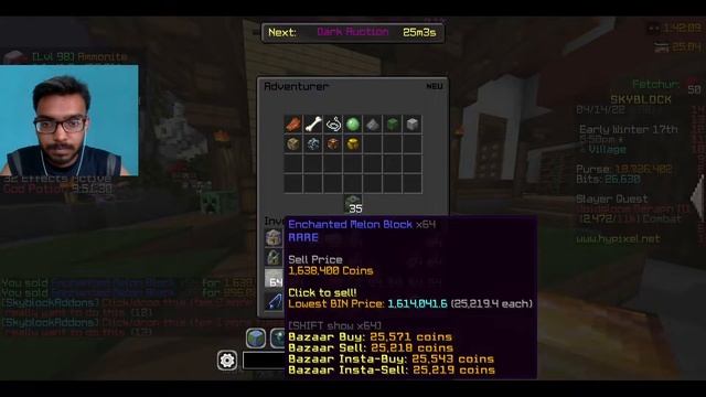 Collecting All Minions & Taking Profit While Derpy Mayor | Hypixel Skyblock | Minecraft смотреть онлайн