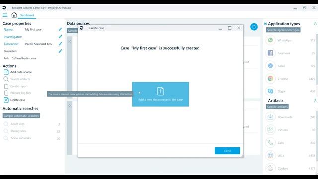 Creating a case in Belkasoft X смотреть онлайн