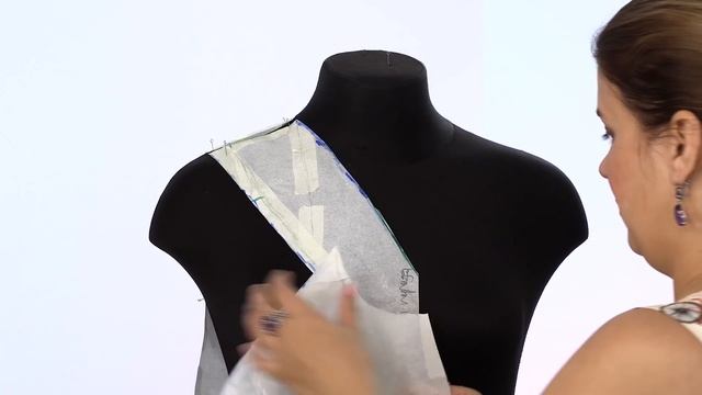 Летнее платье для беременных с треугольной кокеткой из плиссе и расклешением. Часть 1. Моделировани смотреть онлайн