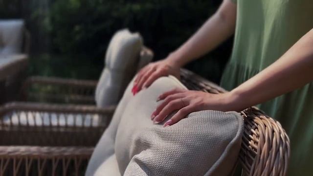 ISABELLA обеденная группа плетеной мебели из искусственного ротанга смотреть онлайн