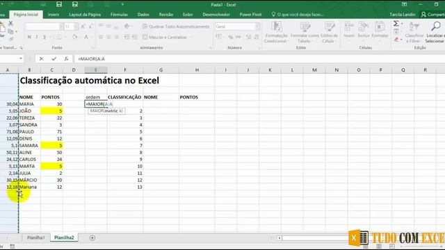 Como Classificar Automaticamente uma tabela no Excel смотреть онлайн