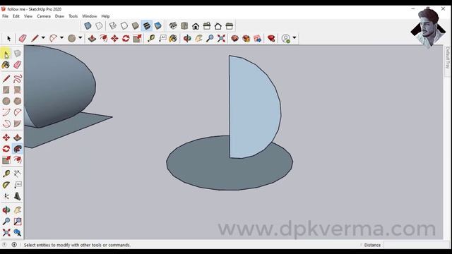 Sketch Up 2020 Tutorial Part-11 | FollowMe [#DEEPAKVERMA] смотреть онлайн