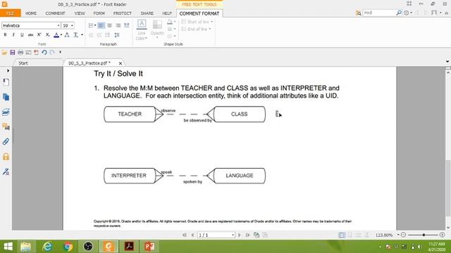 Practice Oracle - 5.3 Resolving M : M Relationship смотреть онлайн