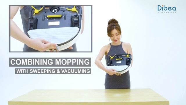Dibea D500B D-Shape Smart Robotic Vacuum Cleaner + Water Tank + APP смотреть онлайн