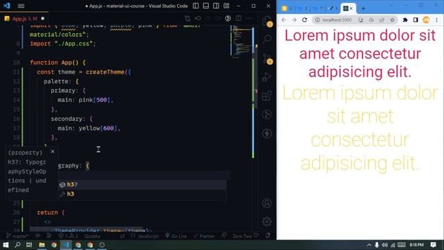 React Material Ui - 06 | Theme In Material Ui | 2023 смотреть онлайн