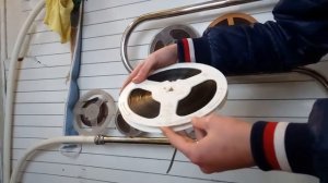 Очистка бабин с магнитной лентой.