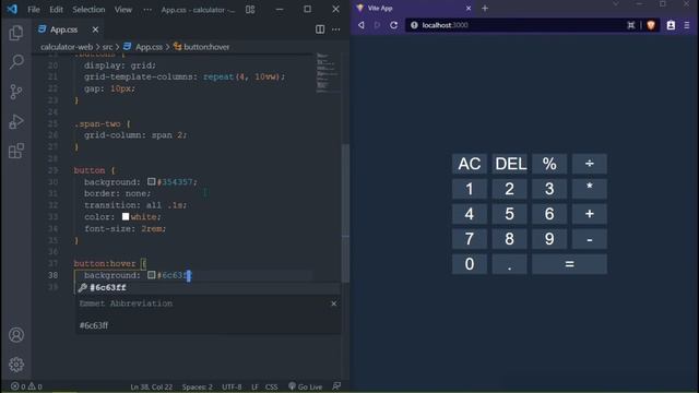 Make a Calculator using Vite and React | Learn Vite & React using calculator project #coding смотреть онлайн
