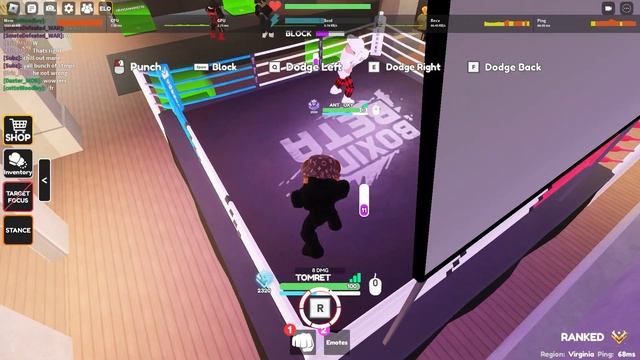SPARRING PLATINUMS IN BOXING BETA (ROBLOX) смотреть онлайн