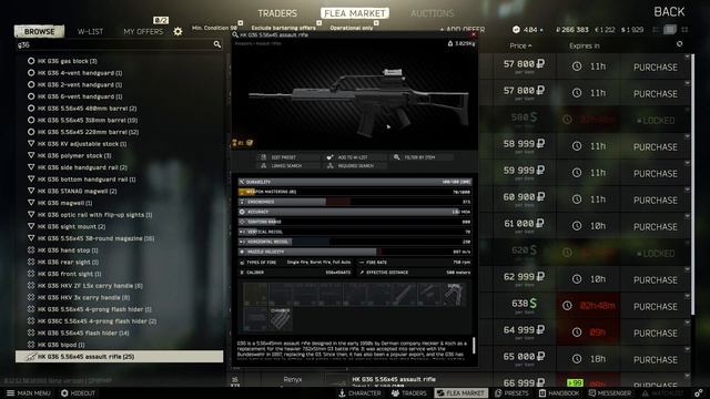 NEW GUN "G36" HK G36 5.56x45 assault - Escape from Tarkov смотреть онлайн