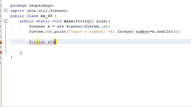 05_Write a java program that takes a number as input and print its multiplication table . смотреть онлайн