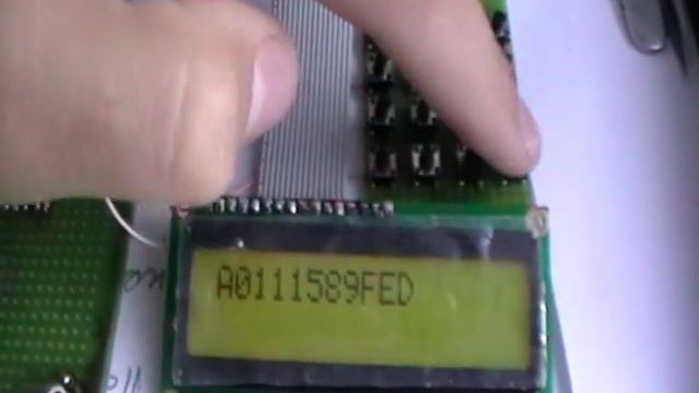 Atmega8 and keyboard connected LCD HD44780 (WH1602) смотреть онлайн