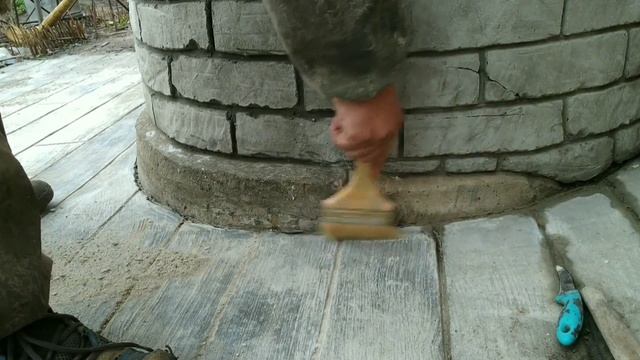 Арт-бетон. Старинный колодец. Декоративный кирпич. Art concrete. An ancient well. Decorative brick. смотреть онлайн