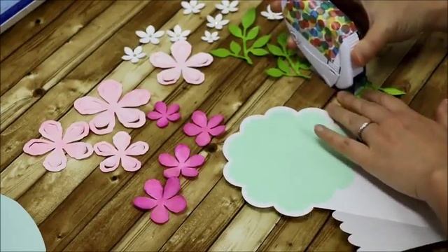 Проекты на плоттере ScanNCut. Поздравительная открытка "Букет" смотреть онлайн