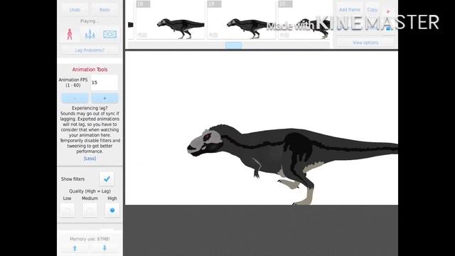 Dinosaur walk animation tutorial| sticknodes pro смотреть онлайн