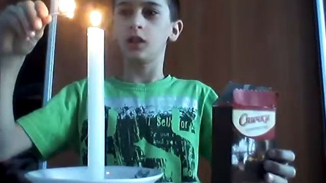 Как зажечь свечку не прикасаясь к ней.♨ смотреть онлайн