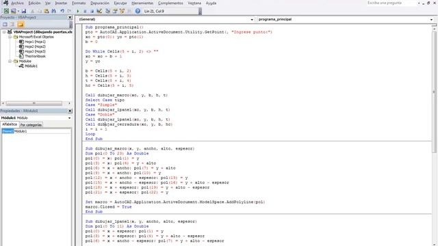 Excel VBA y AutoCAD - Dibujando puertas (2da parte) смотреть онлайн