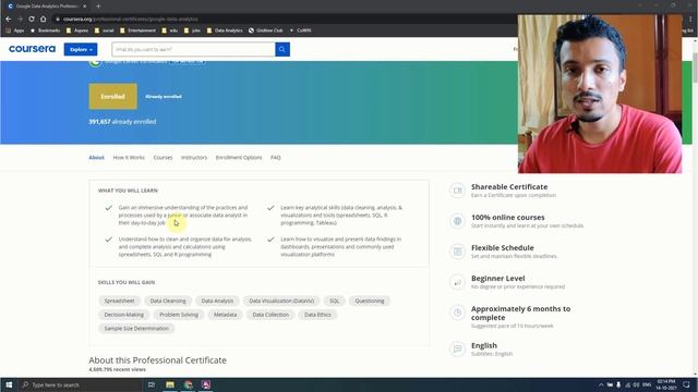 Google DATA ANALYTICS Professional Certificate Review in Malayalam | Data Analyst Online Course смотреть онлайн