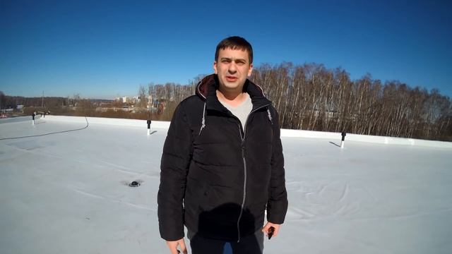 Устройство мембранной кровли. Проверка качества укладки ПВХ мембраны. смотреть онлайн