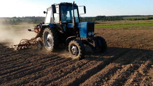 Сеем пшеницу. Спу 4д МТЗ-82 смотреть онлайн