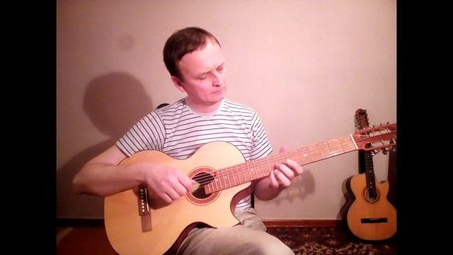 Уральская рябинушка. Семиструнная гитара D'off RGB смотреть онлайн