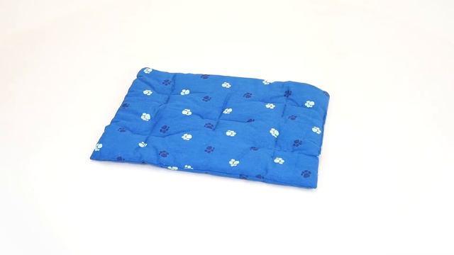 Подстилка прямоугольная стёганая PetTails №2, синий хлопок смотреть онлайн