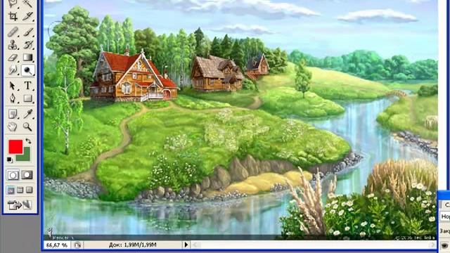 Осветление и затемнение в Adobe Photoshop смотреть онлайн