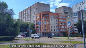 Усть-Каменогорск: бульвар Гагарина от ДКМ до Карбышева в 4К, 9 сентября 2023 года.