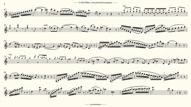 W. A. Mozart: Clarinet Concerto in A major 3rd mvt Piano accompaniment 442Hz смотреть онлайн