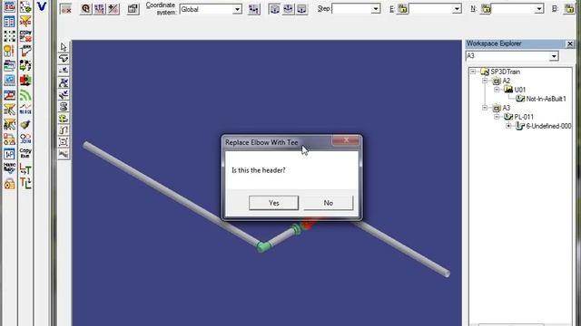 SP3D Automation ToolKit ReplaceElbowWithTeeAndTeeWithElbow (S3) смотреть онлайн