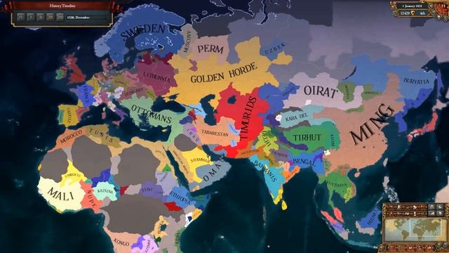 EU4 - Golden Horde - Timelapse смотреть онлайн