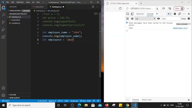 JS part 5- Data types in JS смотреть онлайн