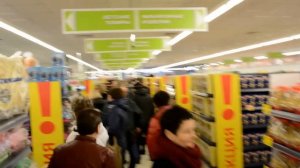 Супермаркет «Домашний», виртуальная экскурсия в первые минуты работы