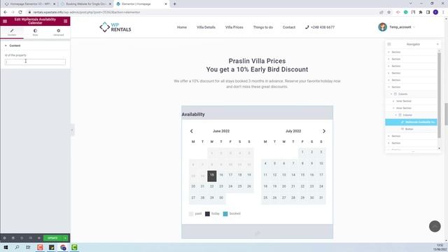 How to work with The Availability Calendar widget for Elementor and WP Bakery plugins смотреть онлайн