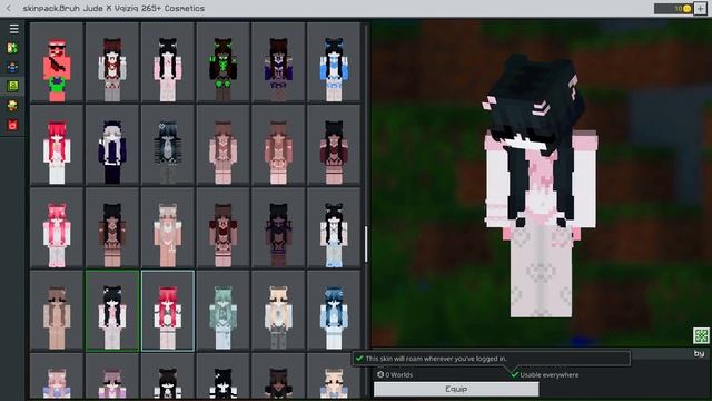 ✅265+ SKINS with Custom Capes skin pack (MCBE +) 1.19+ смотреть онлайн