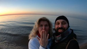 Прогулка к берегу моря в Garciems (тест камеры SJCAM SJ20 Dual Lens) 10.03.2024