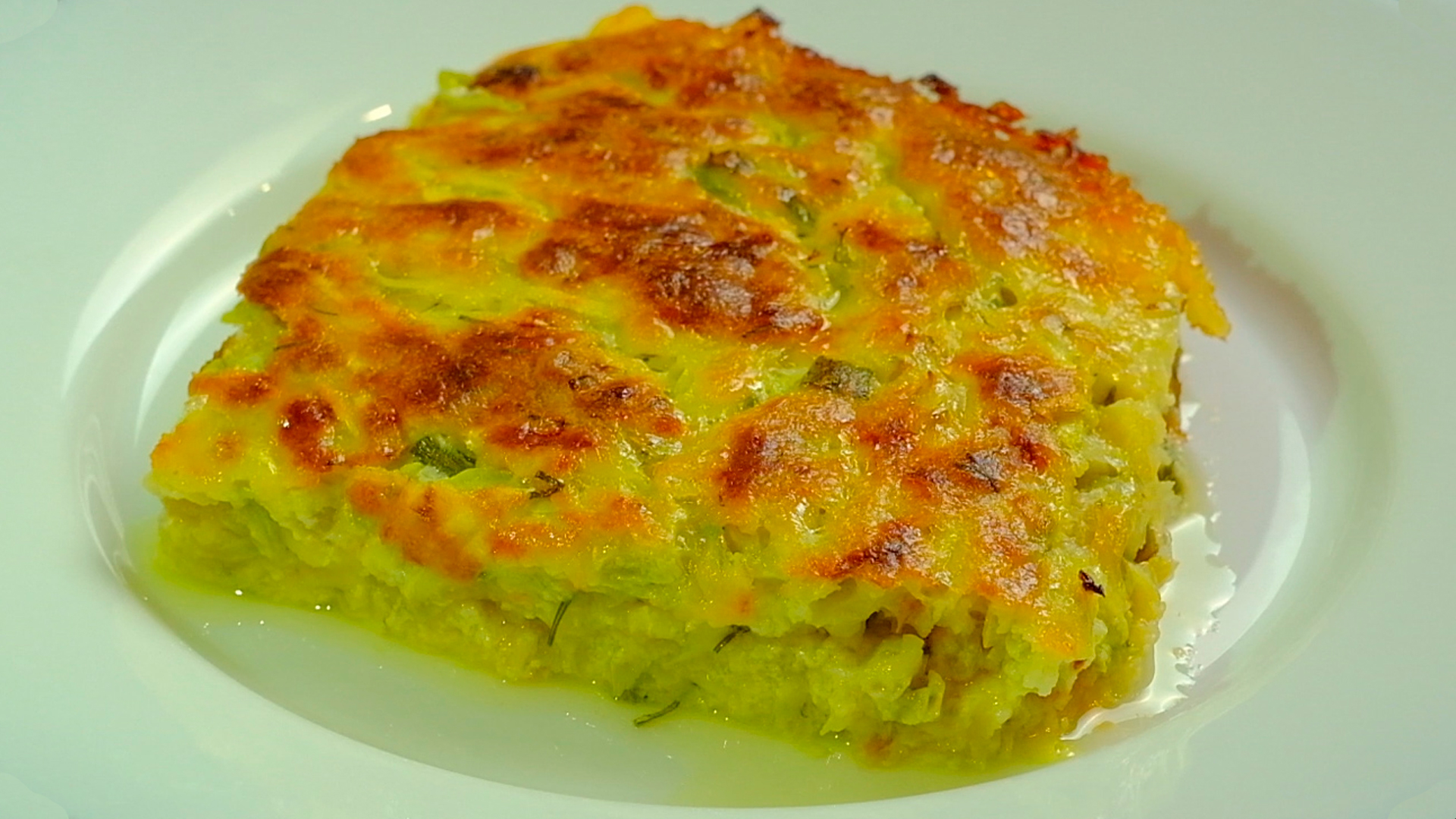 Нежная запеканка из кабачков. Сочная, румяная и очень вкусная