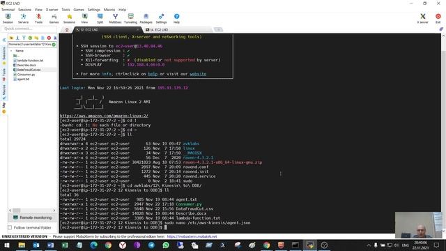 9. Send CSV/JSON Data from EC2 to DynamoDB via Kinesis Streams. смотреть онлайн