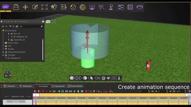 Simlab Composer: Tutorial fire drill simulation VR смотреть онлайн