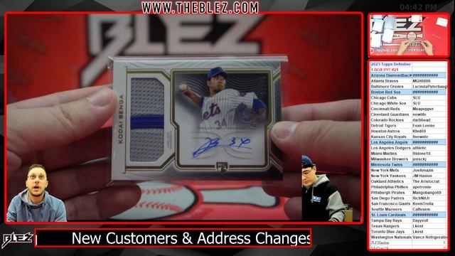 2023 Topps Definitive 1 BOX BREAK #21 Pick Your Team смотреть онлайн