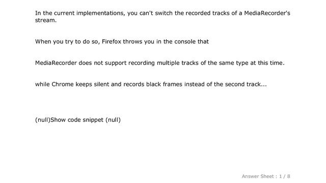 HTML : Canvas recording using captureStream and mediaRecorder смотреть онлайн